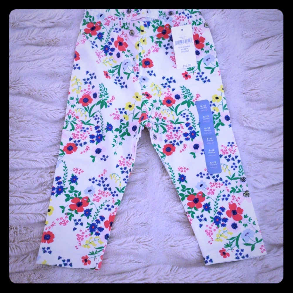 Baby Gap Flower Print Leggings